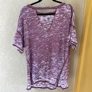 free people | purple we the free jordan tee | size xs